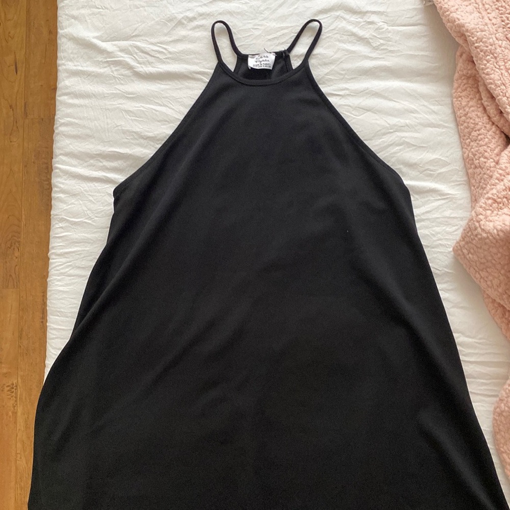 Black mini dress